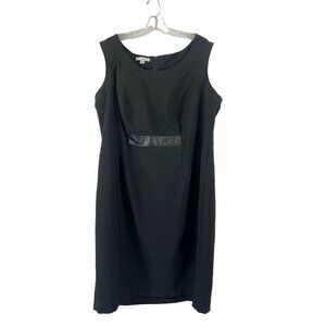 London Times Women's Sleeveless Black Dress